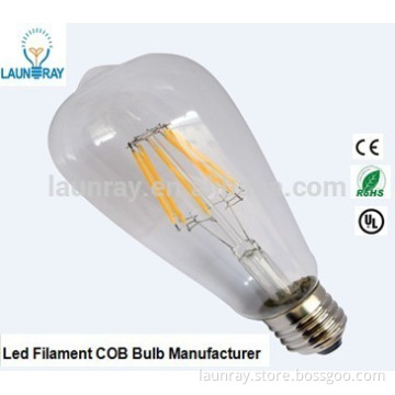 8w ST64 LED Decorative Retro Vintage Edison Filament Light Bulb Lamp E27 240v